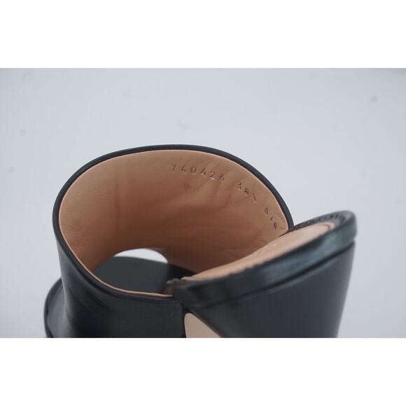 Gucci Malaga Black Open Toe Slide Mule GG Logo Platform Sandals SZ 38.5 $1190 - Picture 7 of 12